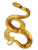 Golden Serpent Art Vinyl Car Decal Sticker – Waterproof & UV-Resistant 4.1066666666666665"