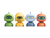 Cute Robot Heads Vinyl Car Decal Sticker – Waterproof & UV-Resistant 6.1866666666666665"