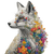Floral Klimt Fox Vinyl Car Decal Sticker – Waterproof & UV-Resistant 3.4133333333333336"
