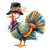 Pilgrim Turkey Vinyl Car Decal Sticker – Waterproof & UV-Resistant 6.826666666666667"