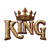 Crowned King Logo Vinyl Car Decal Sticker – Waterproof & UV-Resistant 6.826666666666667"