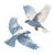 White Birds Flying V7 Vinyl Car Decal Sticker – Waterproof & UV-Resistant 3.4133333333333336"