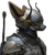 Armored Fox Knight Vinyl Car Decal Sticker – Waterproof & UV-Resistant 3.4133333333333336"