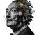 Dali Art Portrait Vinyl Car Decal Sticker – Waterproof & UV-Resistant 3.4133333333333336"