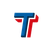 Stylized T Logo Vinyl Car Decal Sticker – Waterproof & UV-Resistant 6.826666666666667"