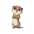 Cartoon Otter Character Vinyl Car Decal Sticker – Waterproof & UV-Resistant 6.826666666666667"