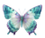 Pastel Butterfly Illustration Vinyl Car Decal Sticker – Waterproof & UV-Resistant 6.826666666666667"