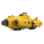 Yellow Futuristic Submarine Vinyl Car Decal Sticker – Waterproof & UV-Resistant 3.4133333333333336"