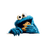Cookie Monster Cookie Vinyl Car Decal Sticker – Waterproof & UV-Resistant 3.4133333333333336"
