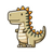 Dinosaur Sticker Sheet Vinyl Car Decal Sticker – Waterproof & UV-Resistant 6.826666666666667"