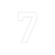 Bold Number Seven Vinyl Car Decal Sticker – Waterproof & UV-Resistant 6.826666666666667"