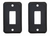 2x Valterra Black Switch Plate Covers | Fits Standard Plates | Set of 3 | Basic Face Plate | Easy Installation