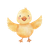 Happy Duckling Clipart V2 Vinyl Car Decal Sticker – Waterproof & UV-Resistant 3.4133333333333336"