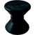 2x Durable Black Bow Roller | 1/2 Inch x 3 Inch x 3 Inch | Trailer Boat | Attwood Marine