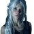 Silver Druid Maiden Vinyl Car Decal Sticker – Waterproof & UV-Resistant 3.4133333333333336"
