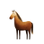Brown Horse V3 Vinyl Car Decal Sticker – Waterproof & UV-Resistant 3.466666666666667"