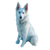 White Snow Dog V2 Vinyl Car Decal Sticker – Waterproof & UV-Resistant 3.4133333333333336"
