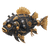 Steampunk Piranha Vinyl Car Decal Sticker – Waterproof & UV-Resistant 3.4133333333333336"
