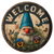 Gnome Welcome Sign Vinyl Car Decal Sticker – Waterproof & UV-Resistant 3.4133333333333336"