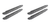 2x Go Rhino 69613157ST Running Board Component | Heavy Duty 5" Wide Raptor-Inspired Design