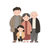 Family Stickers Crowd Vinyl Car Decal Sticker – Waterproof & UV-Resistant 3.4133333333333336"