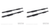 2x HDX Xtreme 3 Inch Square Straight Nerf Bar | Rocker Panel Mount, Step Pads, Black Steel, Welded End Caps