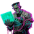 Cyber Frankenstein V2 Vinyl Car Decal Sticker – Waterproof & UV-Resistant 3.4133333333333336"