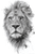 Ink Blot Lion V2 Vinyl Car Decal Sticker – Waterproof & UV-Resistant 4.4