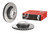 2x Enhance Your Range Rover's Braking Power with Brembo Vented Brake Rotor | High Carbon Cast Iron, 1 Piece Design