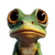 Pixar Style Frog V6 Vinyl Car Decal Sticker – Waterproof & UV-Resistant 3.4133333333333336"