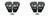 2x Upgrade Your Jeep! DV8 Offroad Fog Light Mount | Fits 2018-2022 Wrangler JL, Gladiator JT | Set of 2, No Drill, Bolt-On | Mounts Two 3 Inch Lights