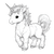 Chibi Unicorn Art Vinyl Car Decal Sticker – Waterproof & UV-Resistant 3.4133333333333336"