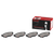 4x Brembo Ceramic Brake Pads | D1879-9107 NAO Set Of 4 - Low Dust and Quiet Braking | Premium Stainless-Steel Hardware - For North American Vehicles