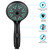 2x Luxurious Black Hand Held Shower Head | 4 Function Flow Settings | Eco-Friendly Design