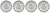 4x Durable Toyota Camry Wheel Covers | 16 Inch Silver 14 Spoke | Snap-On Set Of 4