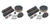 2x Proform Parts Engine Dress Up Kit | Black Crinkle Steel | Small Block Chevy 262-400 V8 | Bowtie Valve Covers/ Air Cleaner Assembly/ Timing Chain Cover/ Accessories | Chevy Performance Product
