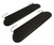 2x Crown Automotive Sun Visor RT54001 RT Off-Road; Without Mirror; Black; Vinyl; Set Of 2 With Brackets