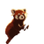 Curious Red Panda V3 Vinyl Car Decal Sticker – Waterproof & UV-Resistant 3.4133333333333336"