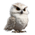 White-Feathered Owl V2 Vinyl Car Decal Sticker – Waterproof & UV-Resistant 6.826666666666667"