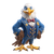 Bald Eagle Mascot V4 Vinyl Car Decal Sticker – Waterproof & UV-Resistant 6.826666666666667"