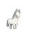 White Horse Illustration V2 Vinyl Car Decal Sticker – Waterproof & UV-Resistant 6.826666666666667"