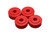 2x Energy Suspension Red Polyurethane Shock Absorber Bushings | Performance Upgrade for Durability | Includes 4 Grommets