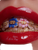 Golden Braced Lips V2 Vinyl Car Decal Sticker – Waterproof & UV-Resistant 4.1066666666666665"
