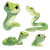 Expressive Green Snake V2 Vinyl Car Decal Sticker – Waterproof & UV-Resistant 3.4133333333333336"