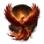 Monstrous Phoenix Rising V2 Vinyl Car Decal Sticker – Waterproof & UV-Resistant 3.4133333333333336"