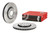 2x Brembo High Carbon Cast Iron Brake Rotor | Vented Design 330mm Diameter | Fits 2014-2022 Chrysler 200 Jeep Cherokee