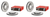 2x Brembo High Carbon Cast Iron Brake Rotor | Vented Design 330mm Diameter | Fits 2014-2022 Chrysler 200 Jeep Cherokee