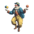 Vintage Circus Juggler V3 Vinyl Car Decal Sticker – Waterproof & UV-Resistant 3.4133333333333336"