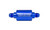 2x High Performance Stainless Steel Fuel Filter - Ultimate 100 Micron Rating - Easy Install - Blue Aluminum - In-Line Mount - 500 PSI - -08 AN Inlet/Outlet | Redhorse Performance