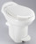 Thetford Aqua-Magic  Style Plus Toilet | Permanent, High Profile, Round Seat, Powerful Flush, White